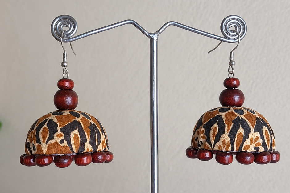 Ajrak Print Jhumki